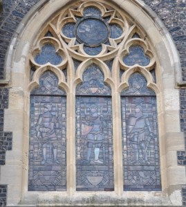 Stained Glass window on the old Town Hall in Dover.